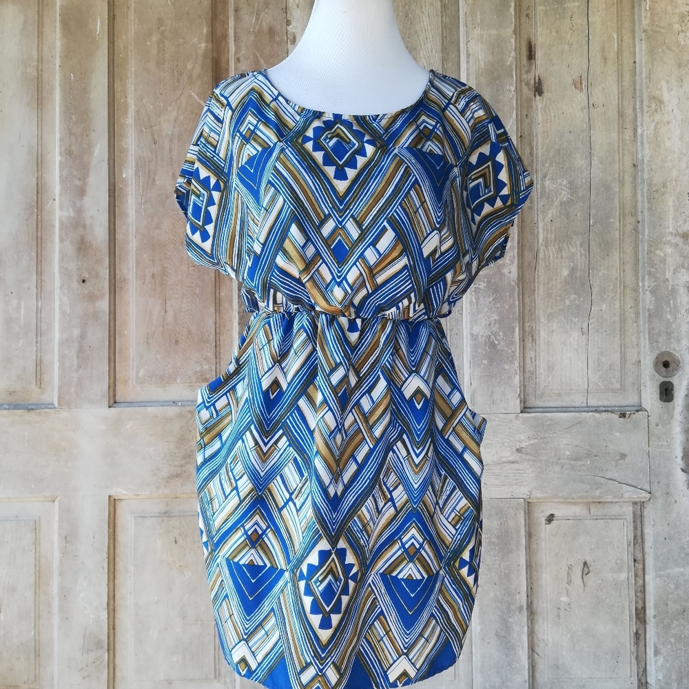 Blue and Gold Dress